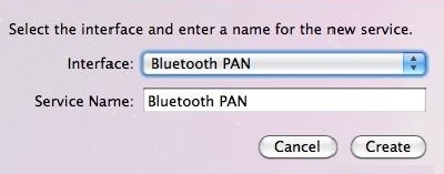 InterfaceӦѡΪ“Bluetooth PAN”